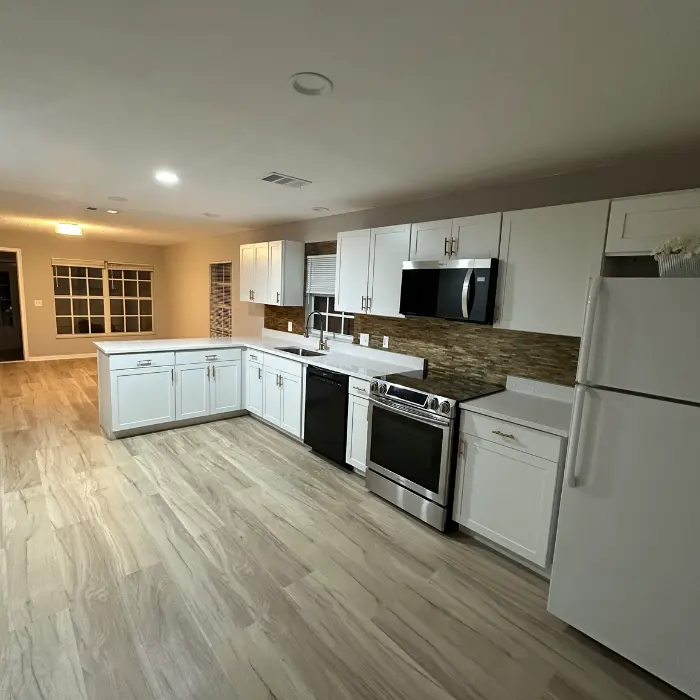 Renovated kitchen after reparation