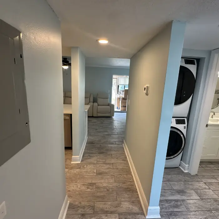 Renovated holway after reparation